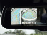アラウンドビューモニター画像を映し出せるルームミラーです。全体を見渡せてとても重宝します。