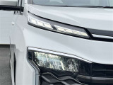 LEDヘッドライトで街灯の少ない暗い夜道も安心です!ハロゲンヘッドライトに比べて消費電力が少なく長持ちです♪