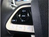 ステアリングスイッチ付き。前方から目を離すことなく操作することが可能です。