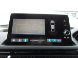 バックカメラの画像です。ガイドラインがスムースな車庫入れをサポートいたします。車庫入れの安心感がアップしますね。