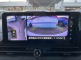 フロントカメラ&左サイドブラインドミニター。
