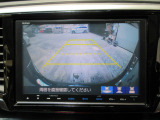 バックカメラの画像です。ガイドラインがスムースな車庫入れをサポートいたします!車庫入れの安心感がアップしますね☆