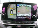 アラウンドビューモニター!空から見下ろしているかのような映像を映し出します。駐車時には安心ですよね♪