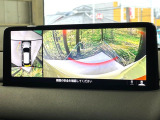 【360&deg;ビューモニター】専用のカメラにより、上から見下ろしたような視点で360度クルマの周囲を確認することができます☆死角部分も確認しやすく、狭い場所での切り返しや駐車もスムーズに行えます。