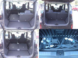 ☆リヤシートを倒すと、こんなに広い空間が出来ました。大きい荷物もらくらくに入ります。