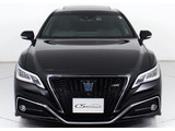 ★トヨタ クラウンHV 2.5RSアドバンス 後期型★★禁煙車★サンルーフ★フルエアロ★黒革★★パノラミックビュー★セーフティセンス★★デジタルインナーミラー★衝突軽減★★レーダークルーズ★冷暖房シート★