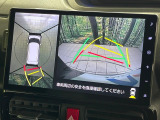 【パノラマモニター】専用のカメラにより、上から見下ろしたような視点で360度クルマの周囲を確認することができます☆死角部分も確認しやすく、狭い場所での切り返しや駐車もスムーズに行えます。