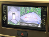 【アラウンドビューモニター】専用のカメラにより、上から見下ろしたような視点で360度クルマの周囲を確認することができます☆死角部分も確認しやすく、狭い場所での切り返しや駐車もスムーズに行えます。