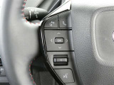 ステアリングスイッチ付き。前方から目を離すことなく操作することが可能です。
