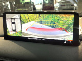【360&deg;ビューモニター】専用のカメラにより、上から見下ろしたような視点で360度クルマの周囲を確認することができます☆死角部分も確認しやすく、狭い場所での切り返しや駐車もスムーズに行えます。