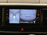 上からの視点で狭い駐車場への駐車に役立つ、アラウンドビューモニター対応メモリーナビ装備。