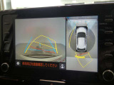 パノラミックビューモニター付きです。車両を上から見たような映像をディスプレイオーディオ画面に表示。運転席からの目視だけでは見にくい、車両周辺の状況をリアルタイムでしっかり確認できます。