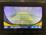 リアカメラ付で、後方をナビ画面で確認。車庫入れも安心です。もちろん、バックギアと連動しています。