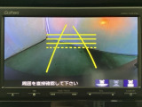 バックでの車庫入れも安心です! リアカメラが付いているバックモニター付のナビを装備しております。操作線もついており距離感も画面から確認できます。