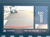 ●ガイドライン付きバックカメラ:不安な駐車もこれで安心!ガイドライン付きなので狭い箇所での駐車もラクラクです!