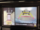 複数のカメラを駆使して車を上から見下ろした視点を合成!高精度で駐車をサポートするパノラミックビューモニター!