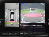上空から見下ろしているかのように駐車できるアラウンドビューモニター。車庫入れや縦列駐車に役立ちます。