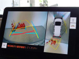 バックガイドモニターを装備しています、車庫入れもラクラクです。パノラミックビューモニターを搭載しています、上からの画像も表示されます。