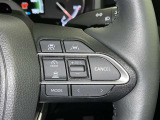 ステアリングスイッチ付き。前方から目を離すことなく操作することが可能です。