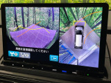 【マルチビューカメラシステム】専用のカメラにより、上から見下ろしたような視点で360度クルマの周囲を確認することができます☆死角部分も確認しやすく、狭い場所での切り返しや駐車もスムーズに行えます。
