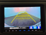 リアカメラ付で、後方をナビ画面で確認。車庫入れも安心です。もちろん、バックギアと連動しています。