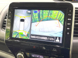 【アラウンドビューモニター】専用のカメラにより、上から見下ろしたような視点で360度クルマの周囲を確認することができます☆死角部分も確認しやすく、狭い場所での切り返しや駐車もスムーズに行えます。