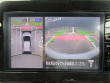 上空から見下ろしているかのように駐車できるアラウンドビューモニター。車庫入れや縦列駐車に役立ちます。