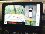 【パノラミックビューモニター】専用のカメラにより、上から見下ろしたような視点で360度クルマの周囲を確認することができます☆死角部分も確認しやすく、狭い場所での切り返しや駐車もスムーズに行えます。