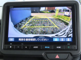 リアワイドカメラシステム!従来の視野に加えて、後方側方を約180&deg;まで見えるワイドビューと、後方を真上から見たような視野で駐車時などに便利なトップダウンビューの3つの視野があります!