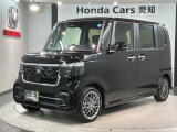全国納車可 第三者機関証明書付  H SENSING 新車保証 試乗車 ワンオ-ナ- ナビLXU-242NBi TV Rカメラ CD録音 BTオ-ディオ DVD装備のN-BOXカスタム ターボ入庫!