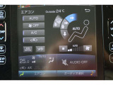 ナビ画面のエアコン情報表示エリアにタッチするとエアコン操作画面が表示されます。