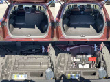 ☆リヤシートを倒すと、こんなに広い空間が出来ました。大きい荷物もらくらくに入ります。