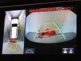 バックガイドモニターを装備しています、車庫入れもラクラクです。パノラミックビューモニターを搭載しています、上からの画像も表示されます。