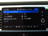 ★オーディオ画面★ラジオやTV、交通情報などの機能がご利用いただけます。Bluetooth接続やUSBでの有線でスマートフォンと接続して音楽再生などが可能です!