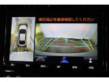 車両を上から見たような映像表示するパノラミックビューモニター付き!