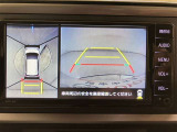 車を上から見たような視点のパノラミックビューモニター。後方の死角だけでなく左右や前方の障害物の発見もしやすくなります!