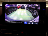 バックカメラの画像です。ガイドラインがスムースな車庫入れをサポートいたします。車庫入れの安心感がアップしますね。