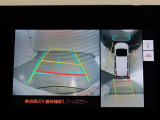 パノラミックビューモニター付きです。車両を上から見たような映像をモニター画面に表示。運転席からの目視では見にくい、車両周辺の状況をリアルタイムでしっかり確認できます。