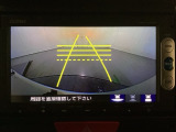 バックでの車庫入れも安心です! リアカメラが付いているバックモニター付のナビを装備しております。操作線もついており距離感も画面から確認できます。