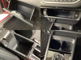 収納スペースや、ドリンクホルダーもついています。長距離ドライブで活躍する必需品ですね♪