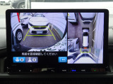 ★マルチビューカメラシステム★ギヤをRに入れるとナビの画面には上空から見下ろし感覚の映像がドライバーをアシスト★