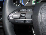 【ステアリングスイッチ】運転中に視線を前に向けたまま画面の操作できます。