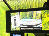 【アラウンドビューモニター】専用のカメラにより、上から見下ろしたような視点で360度クルマの周囲を確認することができます☆死角部分も確認しやすく、狭い場所での切り返しや駐車もスムーズに行えます。