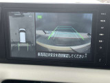 クルマを空から見たような映像が映る、アラウンドビューモニターで、車両周辺の安全確認も一目できます!小さなお子様や障害物も確認できるので、運転のしやすさだけでなく事故防止にも役立ち安心して駐車できます♪