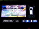 バックカメラの画像です。ガイドラインがスムースな車庫入れをサポートいたします。車庫入れの安心感がアップしますね。