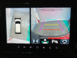 【全方位モニター】 4つのカメラで映像を映し出します。発進時、後退時も周囲の安全を確認し、サポートします^^