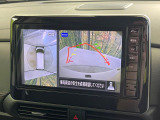 【アラウンドビューモニター】専用のカメラにより、上から見下ろしたような視点で360度クルマの周囲を確認することができます☆死角部分も確認しやすく、狭い場所での切り返しや駐車もスムーズに行えます。