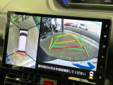 【パノラマモニター】専用のカメラにより、上から見下ろしたような視点で360度クルマの周囲を確認することができます☆死角部分も確認しやすく、狭い場所での切り返しや駐車もスムーズに行えます。