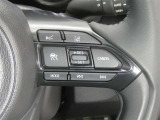 【レーダークルーズコントロール】(全車速追従機能付)付きです。車速に応じて追従支援してくれるので、ロングドライブも快適です。詳細は販売店スタッフまでおたずねください。
