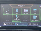 Bluetooth対応のナビです。スマートフォンにダウンロードしてある音楽を聴いたり電話も可能です!